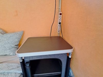 2p tent - nightstand