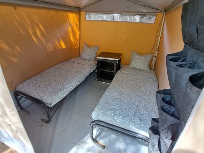 2p tent - two single beds